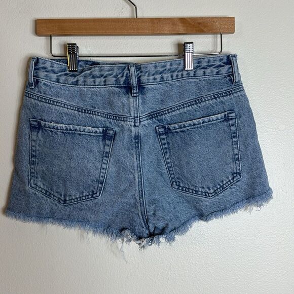 Pacsun high rise festival cutoff distressed denim shorts size 28 - Picture 7 of 9
